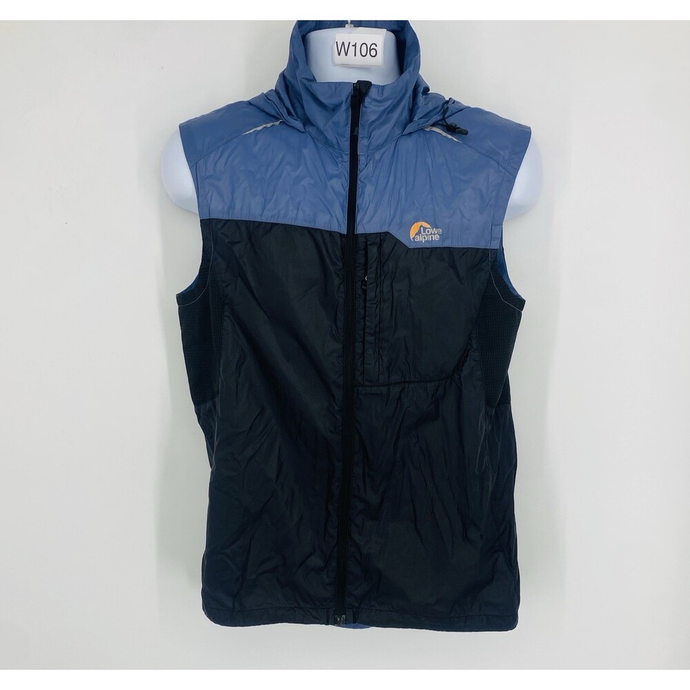 Lose Alpine Men’s Medium Lightweight Packable Vest Two Tone Blue Black Full zip